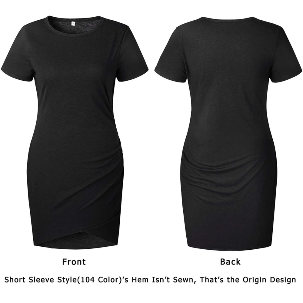 Ruched Bodycon T-Shirt Dress - Picture 4 of 6